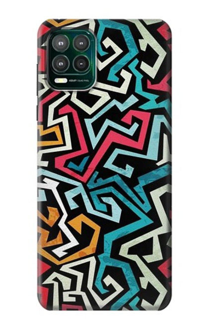 W3712 Pop Art Pattern Hülle Schutzhülle Taschen und Leder Flip für Motorola Moto G Stylus 5G