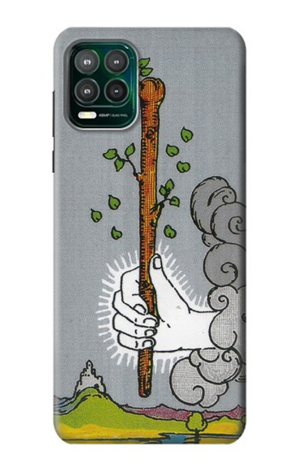 W3723 Tarot Card Age of Wands Hülle Schutzhülle Taschen und Leder Flip für Motorola Moto G Stylus 5G