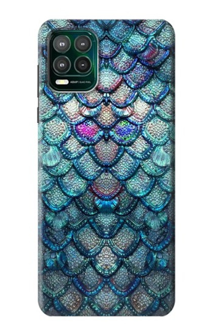 W3809 Mermaid Fish Scale Hülle Schutzhülle Taschen und Leder Flip für Motorola Moto G Stylus 5G