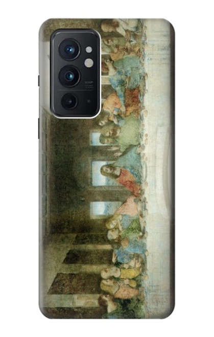 W0173 Leonardo DaVinci The Last Supper Hülle Schutzhülle Taschen und Leder Flip für OnePlus 9RT 5G