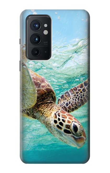 W1377 Ocean Sea Turtle Hülle Schutzhülle Taschen und Leder Flip für OnePlus 9RT 5G