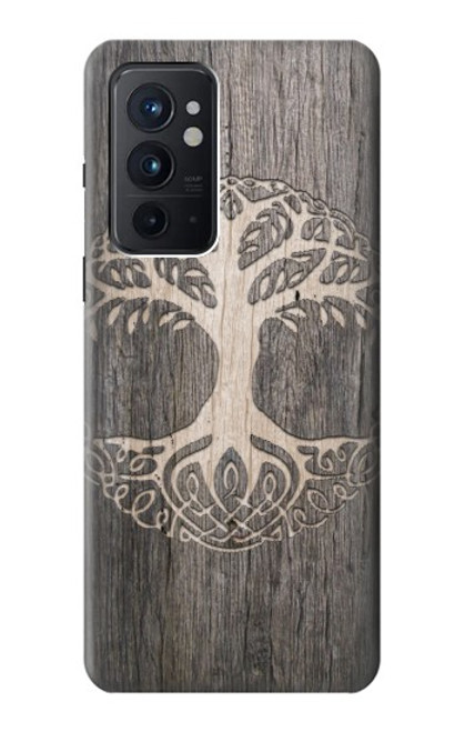 W3591 Viking Tree of Life Symbol Hülle Schutzhülle Taschen und Leder Flip für OnePlus 9RT 5G