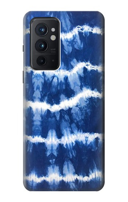 W3671 Blue Tie Dye Hülle Schutzhülle Taschen und Leder Flip für OnePlus 9RT 5G