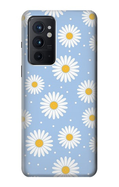 W3681 Daisy Flowers Pattern Hülle Schutzhülle Taschen und Leder Flip für OnePlus 9RT 5G