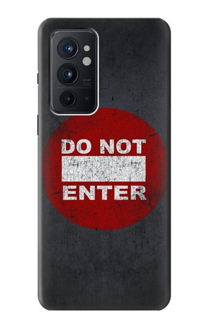 W3683 Do Not Enter Hülle Schutzhülle Taschen und Leder Flip für OnePlus 9RT 5G