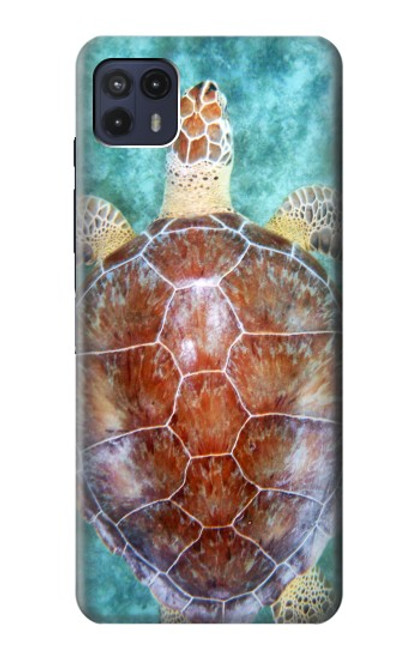 W1424 Sea Turtle Hülle Schutzhülle Taschen und Leder Flip für Motorola Moto G50 5G [for G50 5G only. NOT for G50]