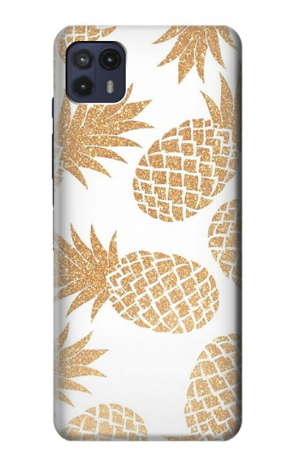 W3718 Seamless Pineapple Hülle Schutzhülle Taschen und Leder Flip für Motorola Moto G50 5G [for G50 5G only. NOT for G50]