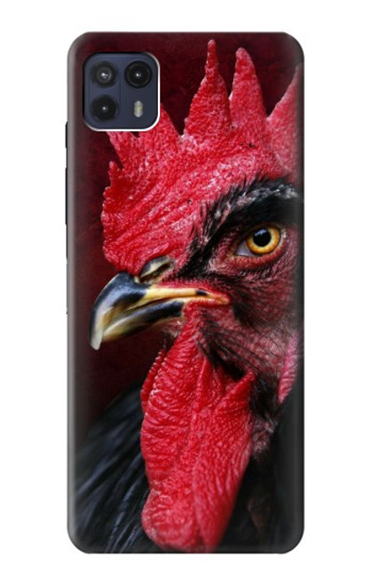 W3797 Chicken Rooster Hülle Schutzhülle Taschen und Leder Flip für Motorola Moto G50 5G [for G50 5G only. NOT for G50]