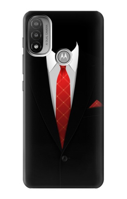 W1805 Black Suit Hülle Schutzhülle Taschen und Leder Flip für Motorola Moto E20,E30,E40