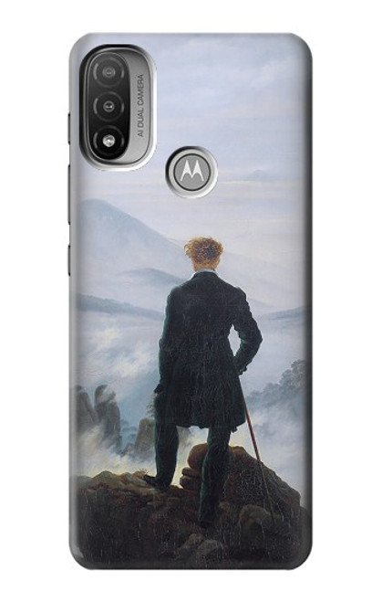 W3789 Wanderer above the Sea of Fog Hülle Schutzhülle Taschen und Leder Flip für Motorola Moto E20,E30,E40