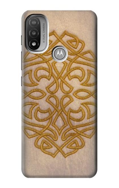 W3796 Celtic Knot Hülle Schutzhülle Taschen und Leder Flip für Motorola Moto E20,E30,E40