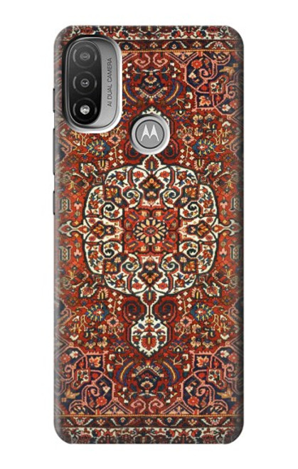 W3813 Persian Carpet Rug Pattern Hülle Schutzhülle Taschen und Leder Flip für Motorola Moto E20,E30,E40