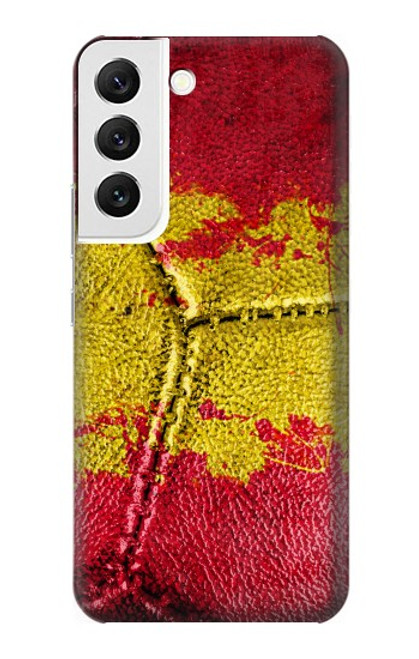 W3315 Spain Flag Vintage Football Graphic Hülle Schutzhülle Taschen und Leder Flip für Samsung Galaxy S22