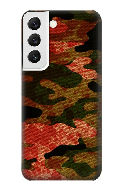 W3393 Camouflage Blood Splatter Hülle Schutzhülle Taschen und Leder Flip für Samsung Galaxy S22