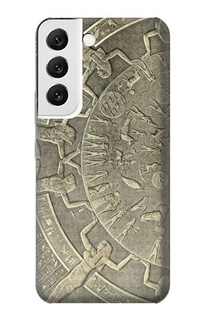 W3396 Dendera Zodiac Ancient Egypt Hülle Schutzhülle Taschen und Leder Flip für Samsung Galaxy S22