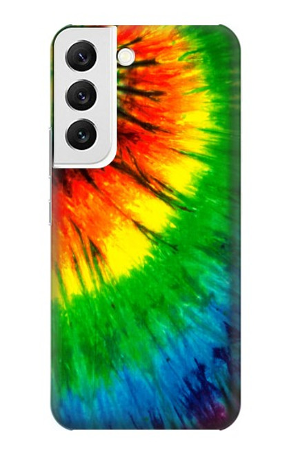 W3422 Tie Dye Hülle Schutzhülle Taschen und Leder Flip für Samsung Galaxy S22