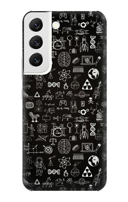 W3426 Blackboard Science Hülle Schutzhülle Taschen und Leder Flip für Samsung Galaxy S22
