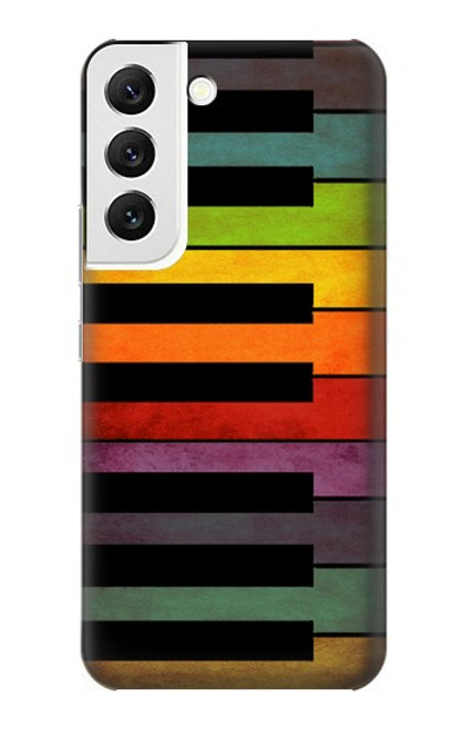 W3451 Colorful Piano Hülle Schutzhülle Taschen und Leder Flip für Samsung Galaxy S22