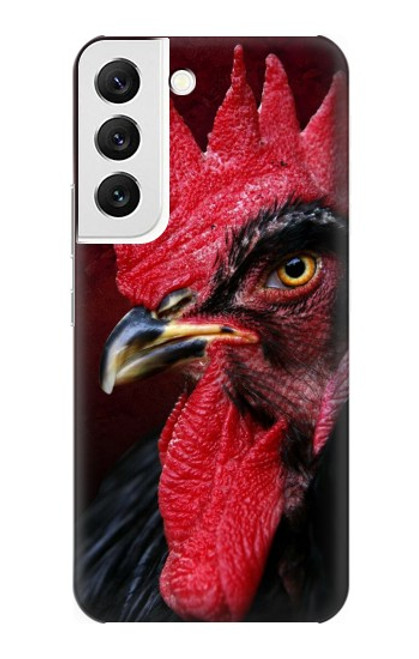 W3797 Chicken Rooster Hülle Schutzhülle Taschen und Leder Flip für Samsung Galaxy S22