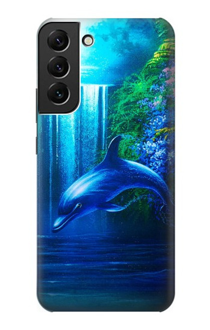 W0385 Dolphin Hülle Schutzhülle Taschen und Leder Flip für Samsung Galaxy S22 Plus