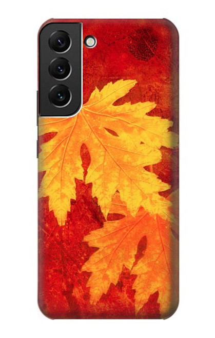W0479 Maple Leaf Hülle Schutzhülle Taschen und Leder Flip für Samsung Galaxy S22 Plus