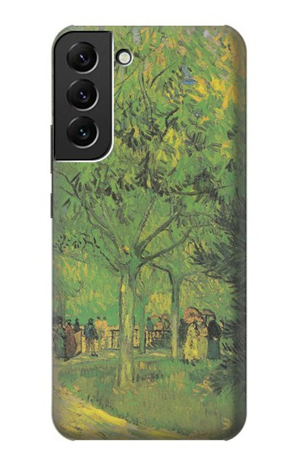 W3748 Van Gogh A Lane in a Public Garden Hülle Schutzhülle Taschen und Leder Flip für Samsung Galaxy S22 Plus