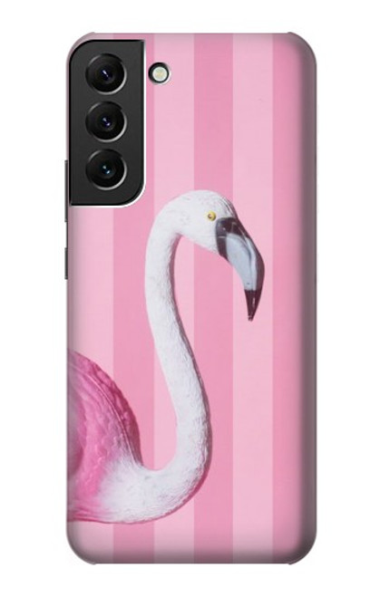W3805 Flamingo Pink Pastel Hülle Schutzhülle Taschen und Leder Flip für Samsung Galaxy S22 Plus