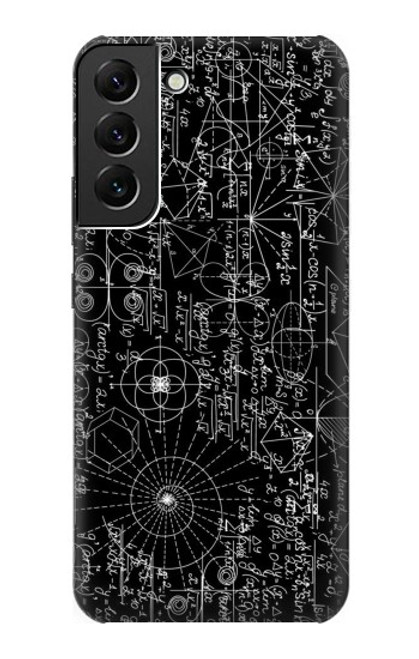 W3808 Mathematics Blackboard Hülle Schutzhülle Taschen und Leder Flip für Samsung Galaxy S22 Plus
