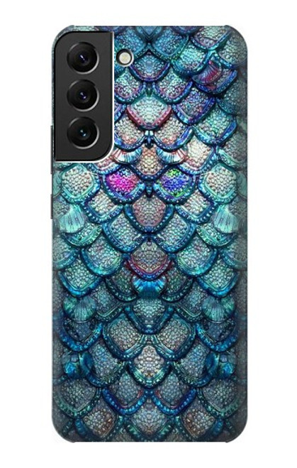 W3809 Mermaid Fish Scale Hülle Schutzhülle Taschen und Leder Flip für Samsung Galaxy S22 Plus