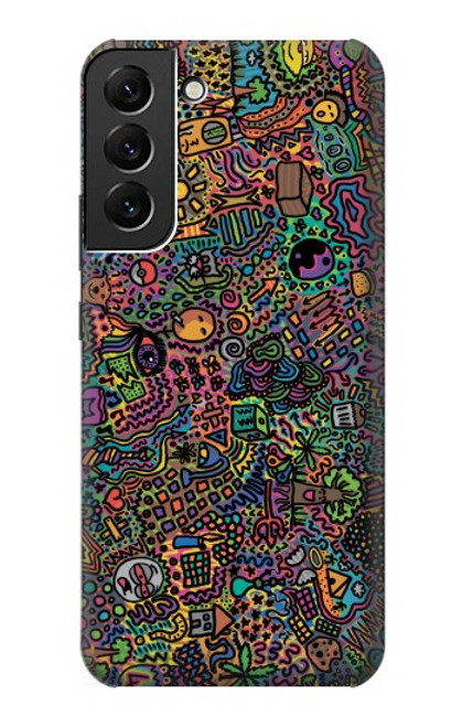 W3815 Psychedelic Art Hülle Schutzhülle Taschen und Leder Flip für Samsung Galaxy S22 Plus