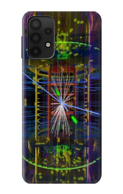 W3545 Quantum Particle Collision Hülle Schutzhülle Taschen und Leder Flip für Samsung Galaxy M32 5G