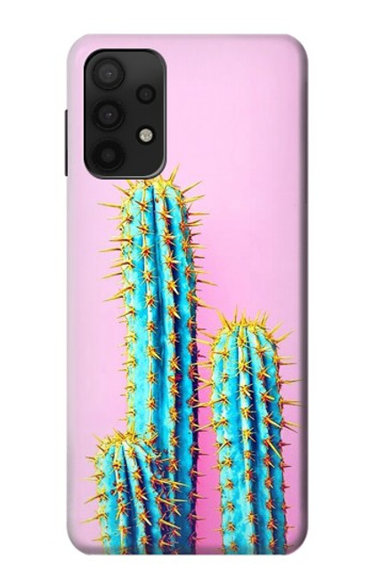 W3673 Cactus Hülle Schutzhülle Taschen und Leder Flip für Samsung Galaxy M32 5G
