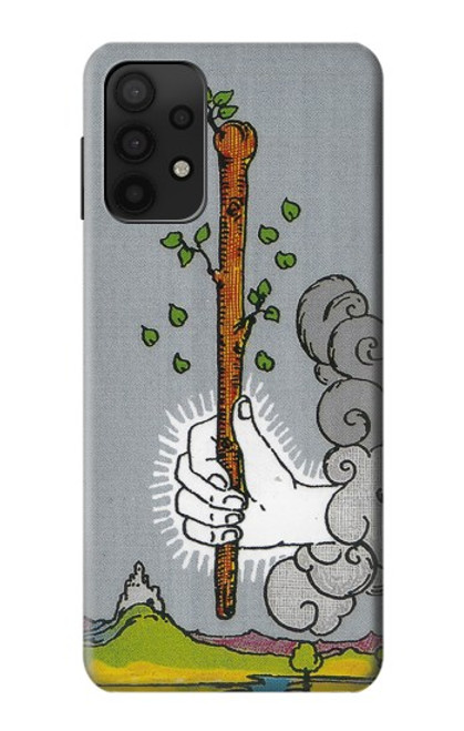 W3723 Tarot Card Age of Wands Hülle Schutzhülle Taschen und Leder Flip für Samsung Galaxy M32 5G