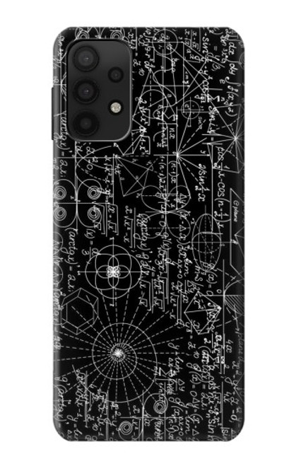 W3808 Mathematics Blackboard Hülle Schutzhülle Taschen und Leder Flip für Samsung Galaxy M32 5G