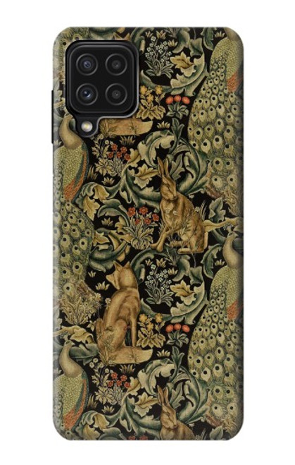 W3661 William Morris Forest Velvet Hülle Schutzhülle Taschen und Leder Flip für Samsung Galaxy M22