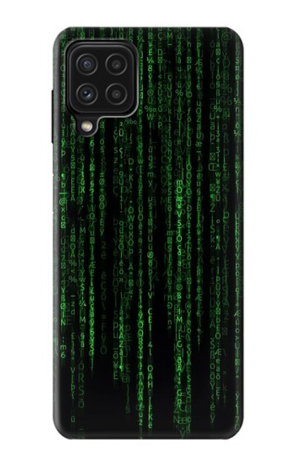 W3668 Binary Code Hülle Schutzhülle Taschen und Leder Flip für Samsung Galaxy M22