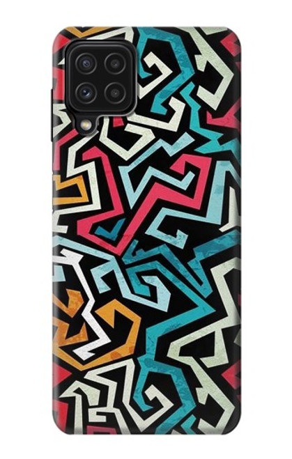 W3712 Pop Art Pattern Hülle Schutzhülle Taschen und Leder Flip für Samsung Galaxy M22