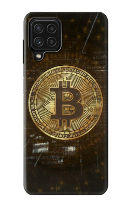 W3798 Cryptocurrency Bitcoin Hülle Schutzhülle Taschen und Leder Flip für Samsung Galaxy M22