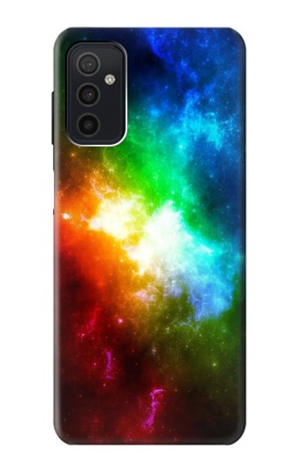 W2312 Colorful Rainbow Space Galaxy Hülle Schutzhülle Taschen und Leder Flip für Samsung Galaxy M52 5G
