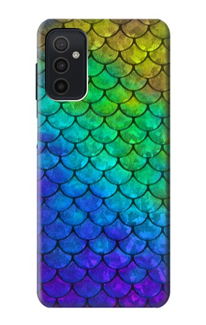 W2930 Mermaid Fish Scale Hülle Schutzhülle Taschen und Leder Flip für Samsung Galaxy M52 5G