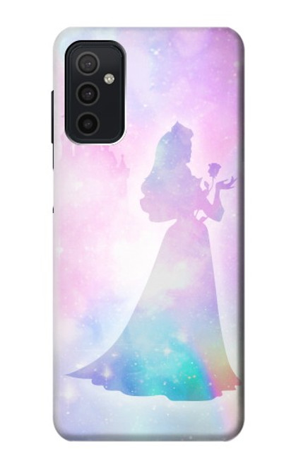 W2992 Princess Pastel Silhouette Hülle Schutzhülle Taschen und Leder Flip für Samsung Galaxy M52 5G