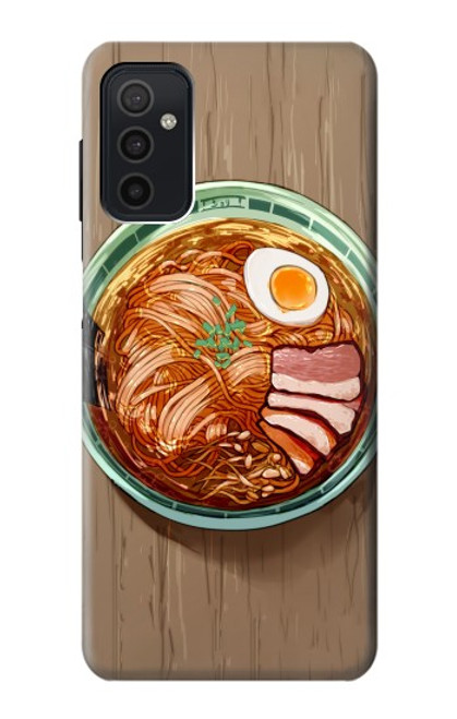 W3756 Ramen Noodles Hülle Schutzhülle Taschen und Leder Flip für Samsung Galaxy M52 5G