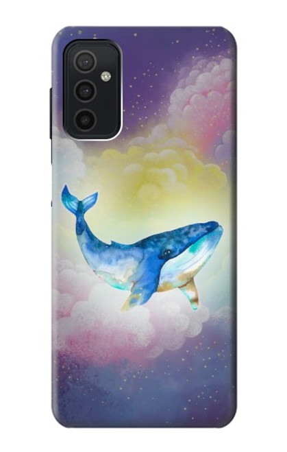 W3802 Dream Whale Pastel Fantasy Hülle Schutzhülle Taschen und Leder Flip für Samsung Galaxy M52 5G