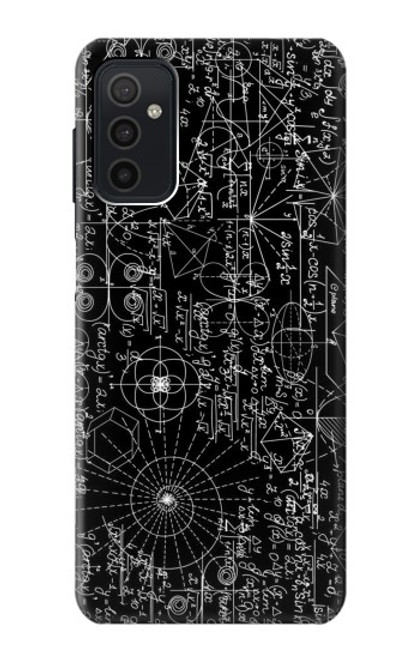 W3808 Mathematics Blackboard Hülle Schutzhülle Taschen und Leder Flip für Samsung Galaxy M52 5G
