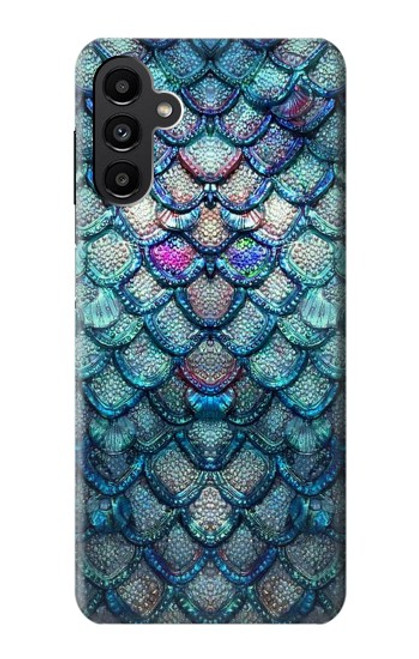 W3809 Mermaid Fish Scale Hülle Schutzhülle Taschen und Leder Flip für Samsung Galaxy A13 5G