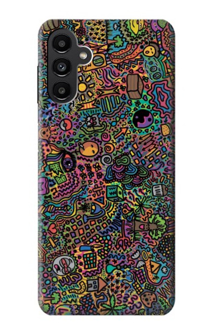 W3815 Psychedelic Art Hülle Schutzhülle Taschen und Leder Flip für Samsung Galaxy A13 5G