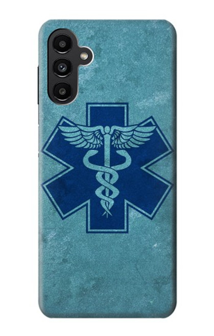 W3824 Caduceus Medical Symbol Hülle Schutzhülle Taschen und Leder Flip für Samsung Galaxy A13 5G