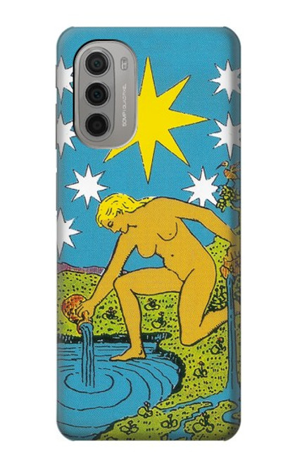 W3744 Tarot Card The Star Hülle Schutzhülle Taschen und Leder Flip für Motorola Moto G51 5G