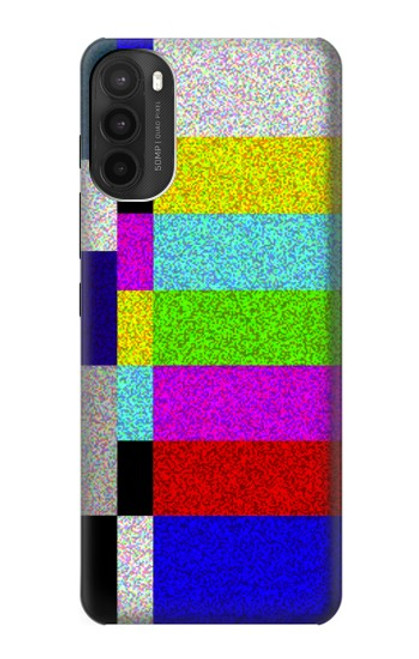 W2871 Noise Signal TV Hülle Schutzhülle Taschen und Leder Flip für Motorola Moto G71 5G