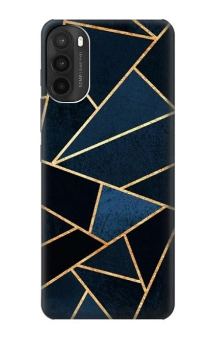 W3479 Navy Blue Graphic Art Hülle Schutzhülle Taschen und Leder Flip für Motorola Moto G71 5G